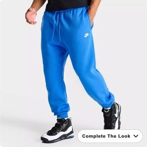 Nike Men's Club Fleece Premium Jogger Pants - Bright Blue